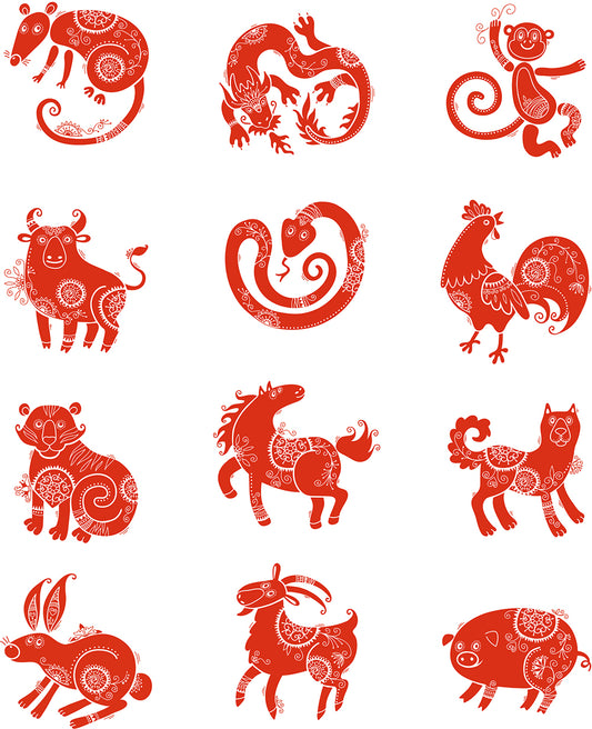 Patterns of Chinese Zodiac‌s|Traditional Chinese Paper-Cutting|China-Style.net